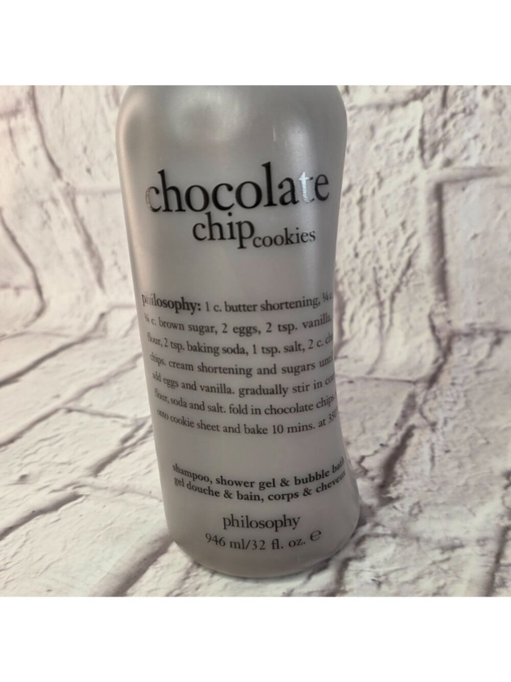 Philosophy Chocolate Chip Cookies Shampoo Shower Gel & Bubble Bath 32 fl oz W/ P - Picture 2 of 6